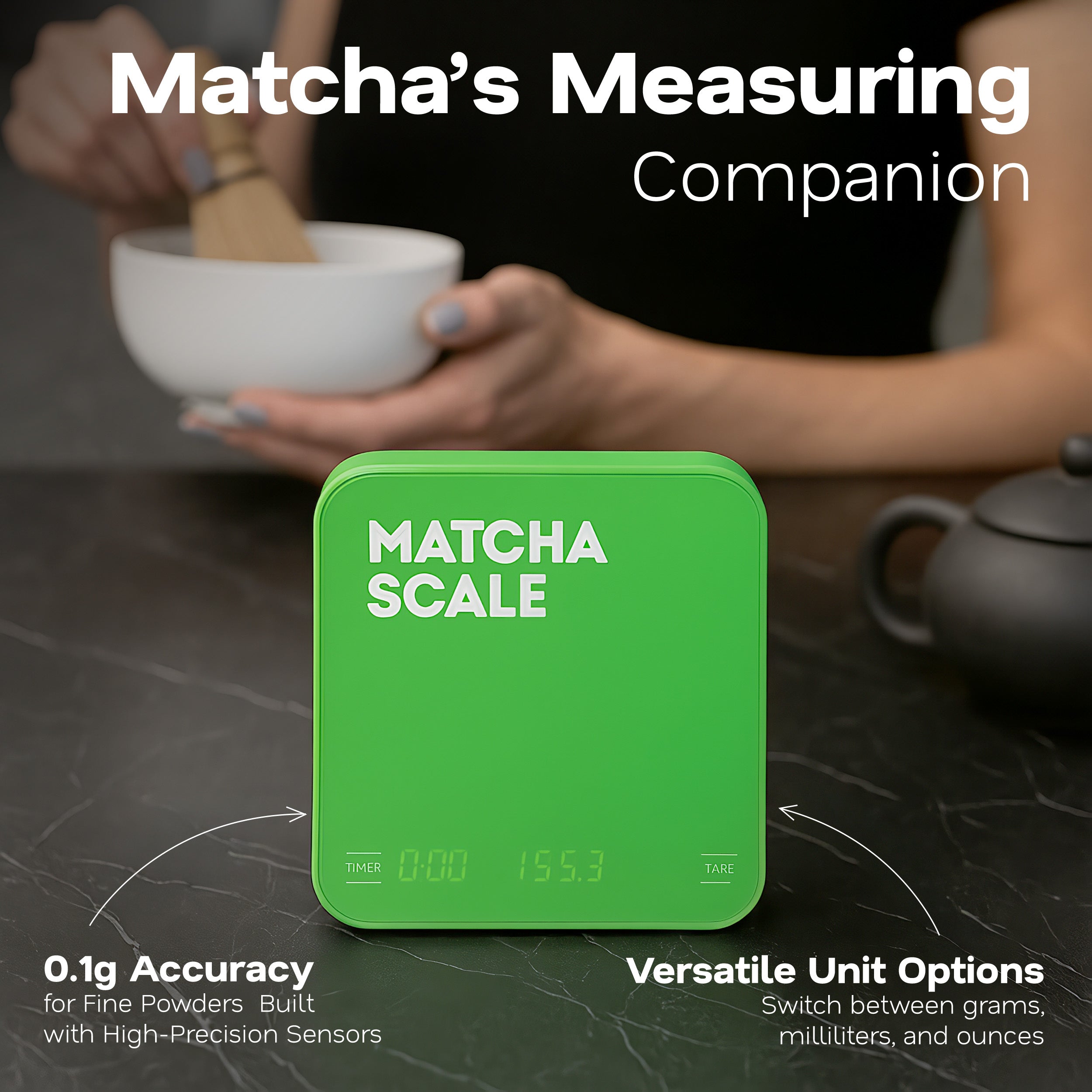 Aviora matcha scale